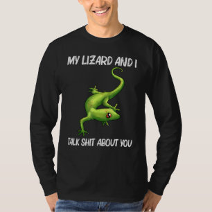 Cool Lizard For Men Women Gecko Green Reptile Anim T-Shirt