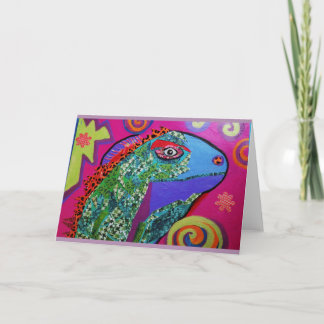 Cool Lizard Greeting Card