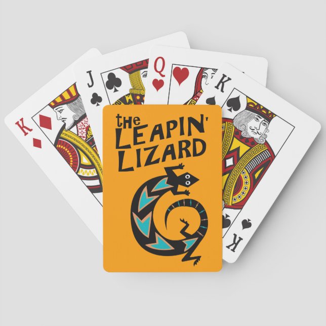 Cool Lizard Playing Cards (Back)