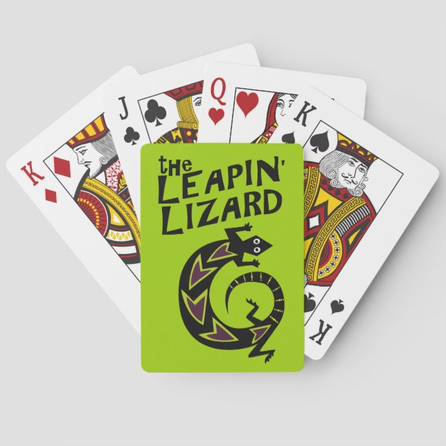Cool Lizard Playing Cards (Back)