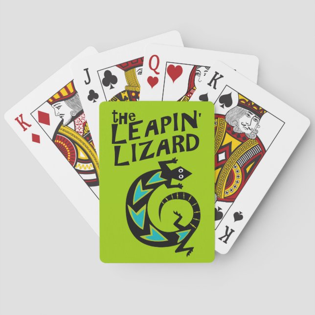 Cool Lizard Playing Cards (Back)