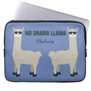 Cool Llama custom name & colour laptop sleeves