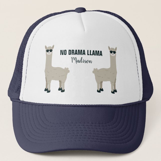 Cool Llama custom name hats (Front)