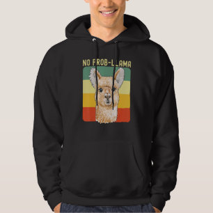 Cool Llama For Men Women No Prob Llama Alpaca Farm Hoodie