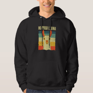 Cool Llama For Men Women No Prob Llama Alpaca Farm Hoodie