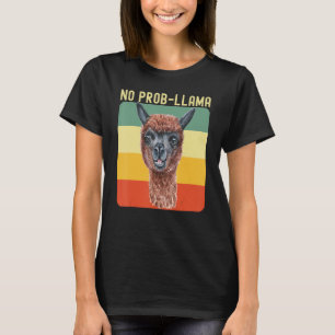 Cool Llama For Men Women No Prob Llama Alpaca Farm T-Shirt