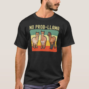 Cool Llama For Men Women No Prob Llama Alpaca Farm T-Shirt