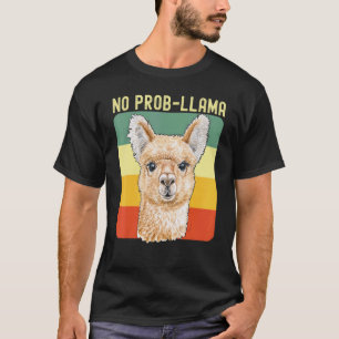 Cool Llama For Men Women No Prob Llama Alpaca Farm T-Shirt
