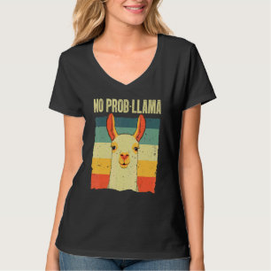 Cool Llama For Men Women No Prob Llama Alpaca Farm T-Shirt