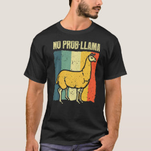 Cool Llama For Men Women No Prob Llama Alpaca Farm T-Shirt