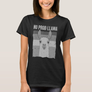 Cool Llama For Men Women No Prob Llama Alpaca Farm T-Shirt
