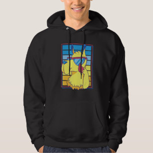 Cool Llama Sunglasses Alpaca Retro Vintage for Ani Hoodie