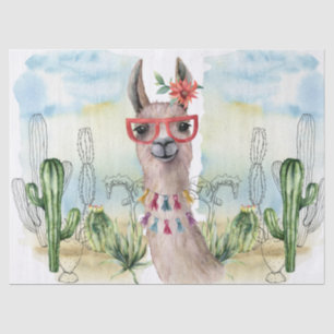 Cool Llama  Tissue Paper