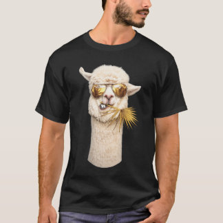 Cool Llama with Sunglasses T-Shirt