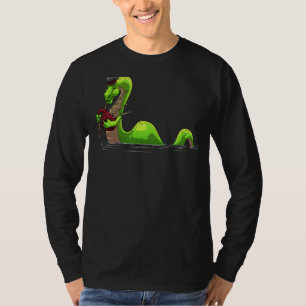 Cool Loch Ness Monster For Men Women Nessie Bagpip T-Shirt