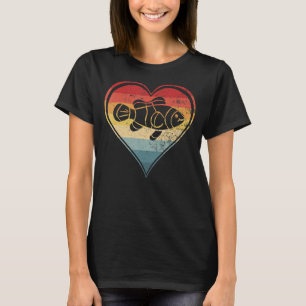 Cool Looking Heart Love Ocean Clownfish Silhouette T-Shirt