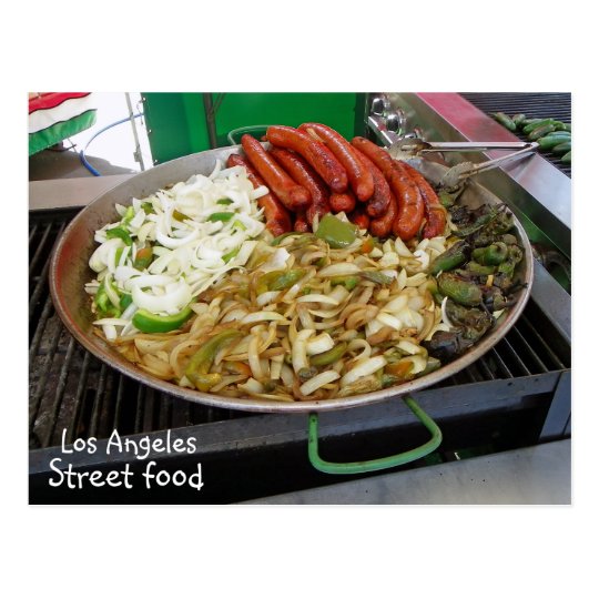 Cool Los Angeles Street Food Postcard! Postcard