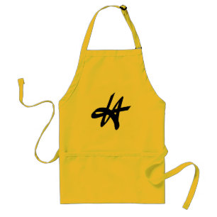 Cool Los Angeles typography BBQ apron for men