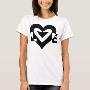 Cool Love Graphic, Black T-Shirt