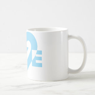 Cool Love Graphic, Blue Coffee Mug