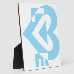 Cool Love Graphic, Blue Plaque