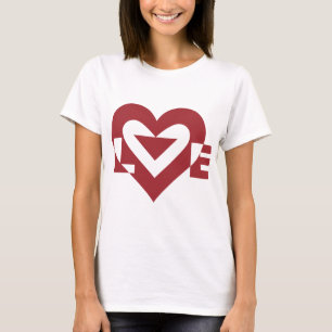 Cool Love Graphic, Burgandy T-Shirt
