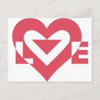 Cool Love Graphic, Cherry Pink