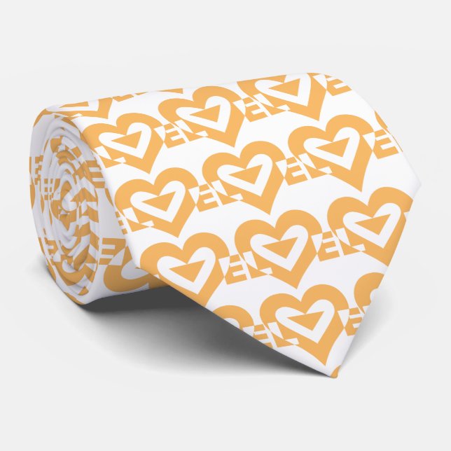 Cool Love Graphic, Orange Tie (Rolled)