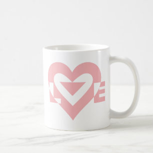 Cool Love Graphic, Pink Coffee Mug