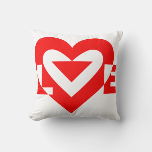 Cool Love Graphic, Red Cushion
