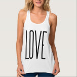 Cool Love – Minimalist Graphic Design Tank Top<br><div class="desc">Minimalist art . Love text. Black and white. Design by José Ricardo</div>