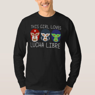 Cool Lucha Libre For Girls Women Luchador Mexican T-Shirt