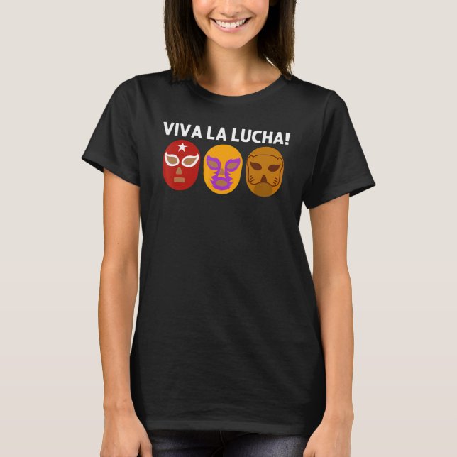 Cool Lucha Libre For Men Women Luchador Mexican Wr T-Shirt (Front)