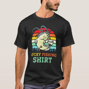 Cool Lucky Fishing Catfish Fish Catfish Fisherman T-Shirt