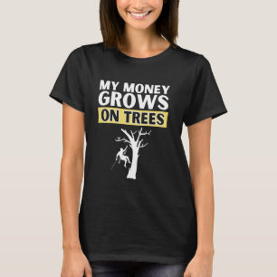 Cool Lumberjack Art Men Women Arborist Logger Wood T-Shirt