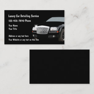 Cool Luxury Automotive Detailing Business Cards