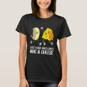 Cool Mac & Cheese For Girls Kids Baked Cheesy Maca T-Shirt