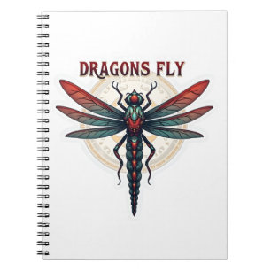 Cool Machined Steampunk Dragonfly - Dragons Fly - Notebook