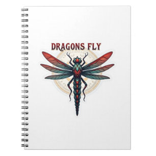 Cool Machined Steampunk Dragonfly - Dragons Fly - Notebook