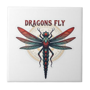 Cool Machined Steampunk Dragonfly - Dragons Fly -  Tile