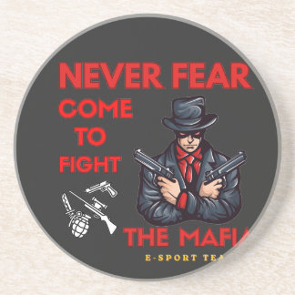 Cool Mafia E-Sport Gaming Mascot Design Coaster