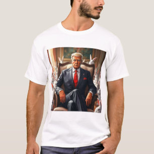 Cool MAGA Rabbit TRUMP surrounded by BUNNYS funny T-Shirt