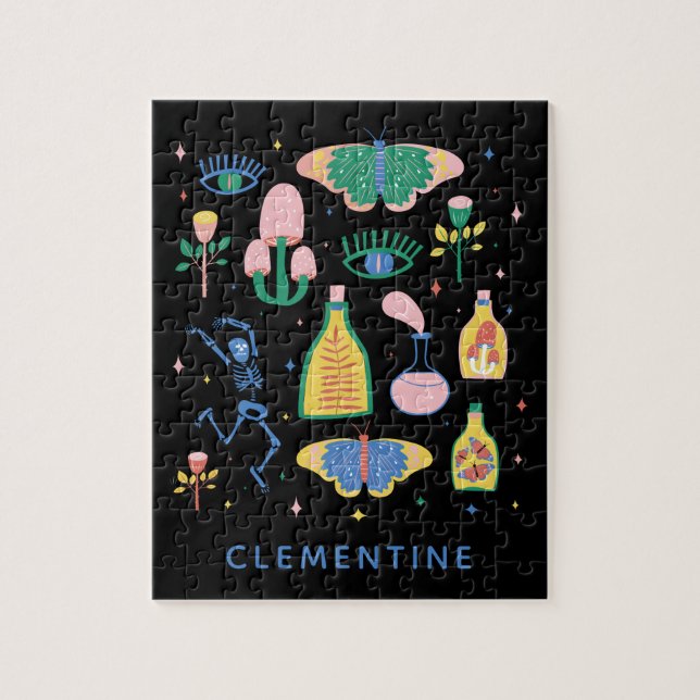 Cool Magic Potion Apothecary Alchemy Personalised Jigsaw Puzzle (Vertical)
