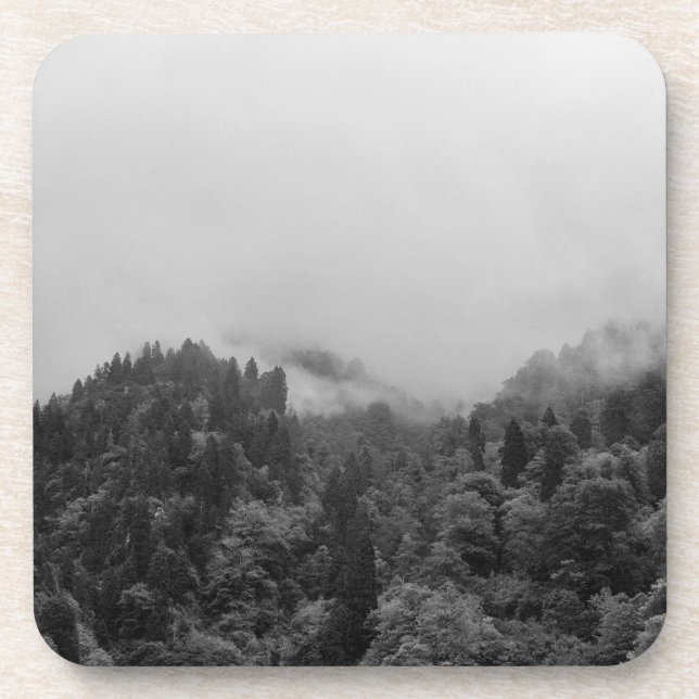 Cool, magical foggy nature coaster (Front)