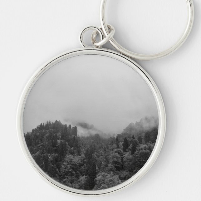 Cool, magical foggy nature key ring (Front)