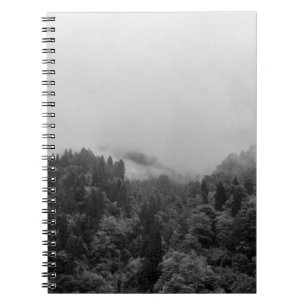 Cool, magical foggy nature notebook