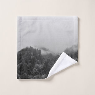 Cool, magical foggy nature wash cloth