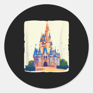 Cool Magical Kingdom Castle Costume For Boys And G Classic Round Sticker