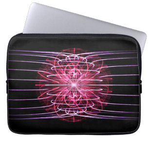 Cool Magnetic Fractal Art Laptop Sleeve