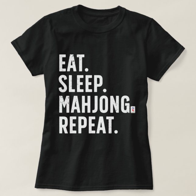 Cool Mahjong For Men Women Strategy Tile Game Mahj T-Shirt (Design Front)